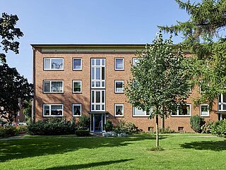 Blick auf die Wohnanlage vor den Modernisierungsmaßnahmen, Foto: Markus Tollhopf