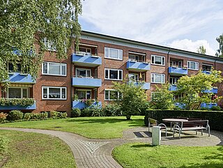 Unsere Wohnanlage in der Ilandkoppel vor den Modernisierungsmaßnahmen, Foto: Markus Tollhopf