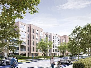 Blick in die Zukunft - auf das geplante Gebäude in der Fuhle, Visualisierung: Tchoban Voss Architekten GmbH